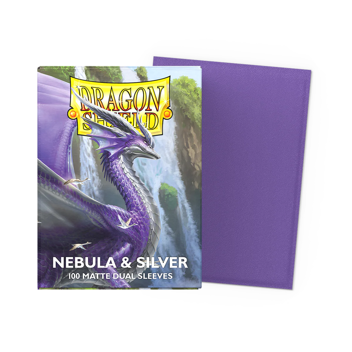 Dragon Shield: Sleeves – Matte Dual – Nebula & Silver - PokéBox Australia
