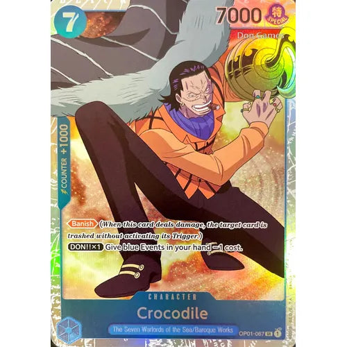 Crocodile OP01-067 SR - One Piece Card Game Romance Dawn - PokéBox Australia