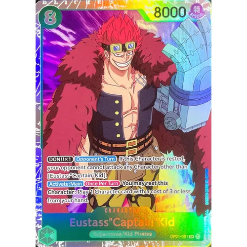 Eustass "Captain" Kid OP01-051 SR - One Piece Card Game Romance Dawn - PokéBox Australia