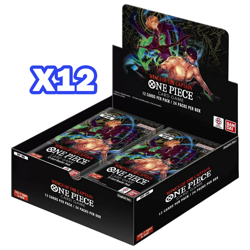 One Piece Card Game - Wings of the Captain OP-06 Booster Box x12 (SEALED CASE) - English - PokéBox Australia
