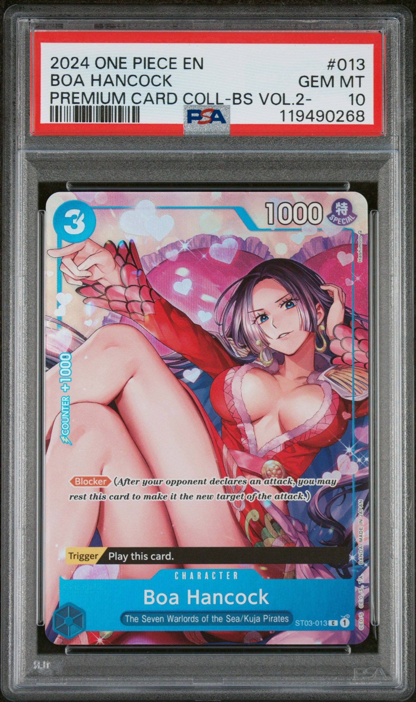 PSA GEM MT 10 - 2024 ONE PIECE PREMIUM CARD COLLECTION -BEST SELECTION VOL.2- #013 BOA HANCOCK PREMIUM CARD COLL-BS VOL.2- - PokéBox Australia