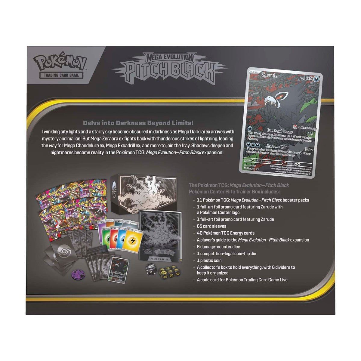 Pokemon: Pitch Black Pokemon Center Exclusive Elite Trainer Box (ETB)