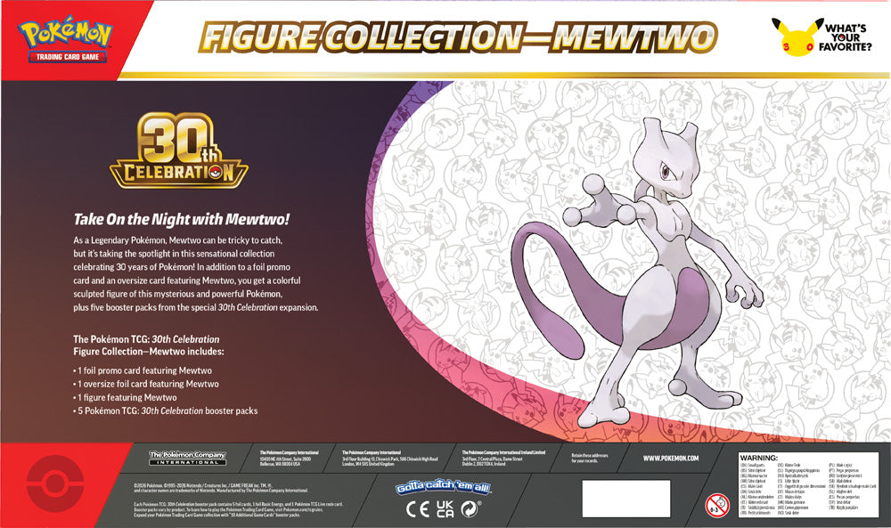 30th Celebration Figure Collection - Mew / Mewtwo (Assorted)