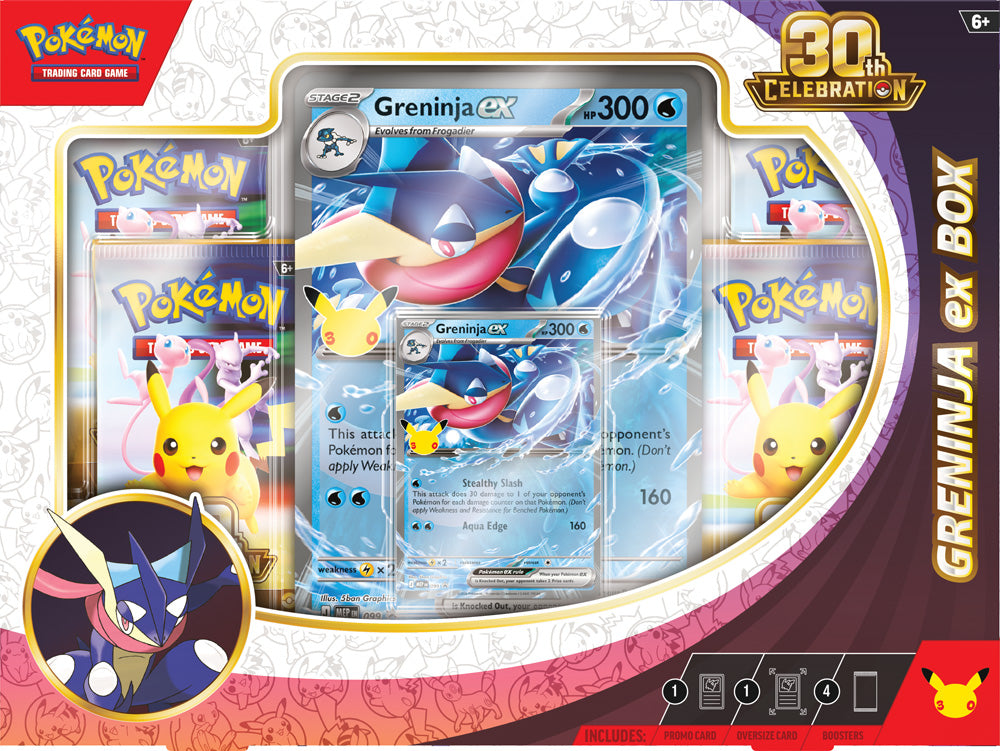 Pokémon TCG: 30th Celebration Sylveon ex Box / Greninja ex Box (Assorted) - PokéBox Australia