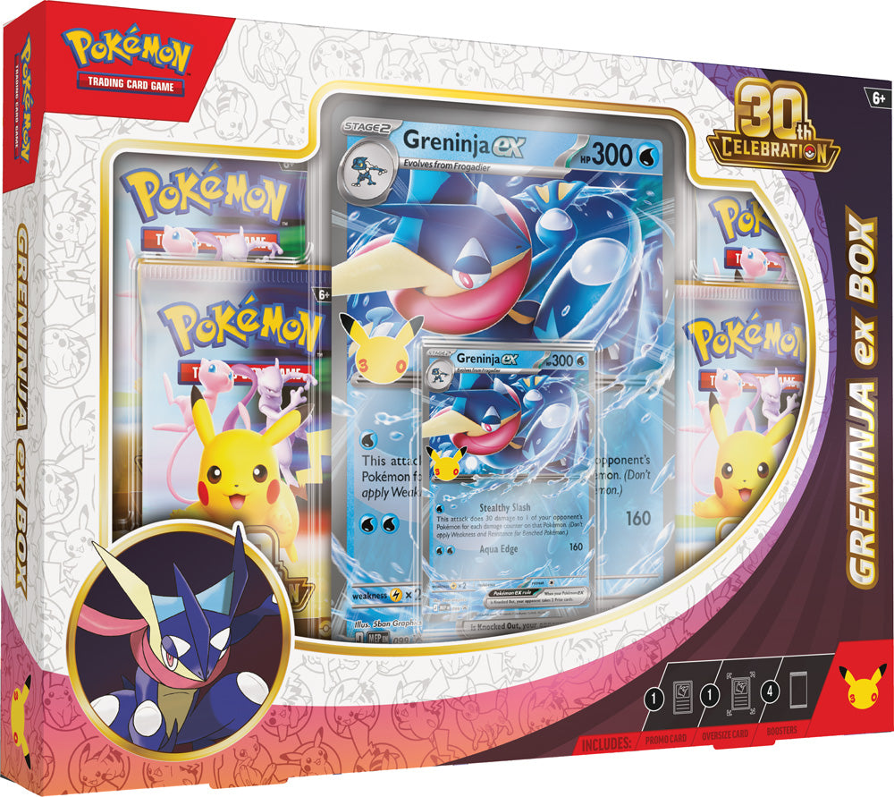 Pokémon TCG: 30th Celebration Sylveon ex Box / Greninja ex Box (Assorted) - PokéBox Australia