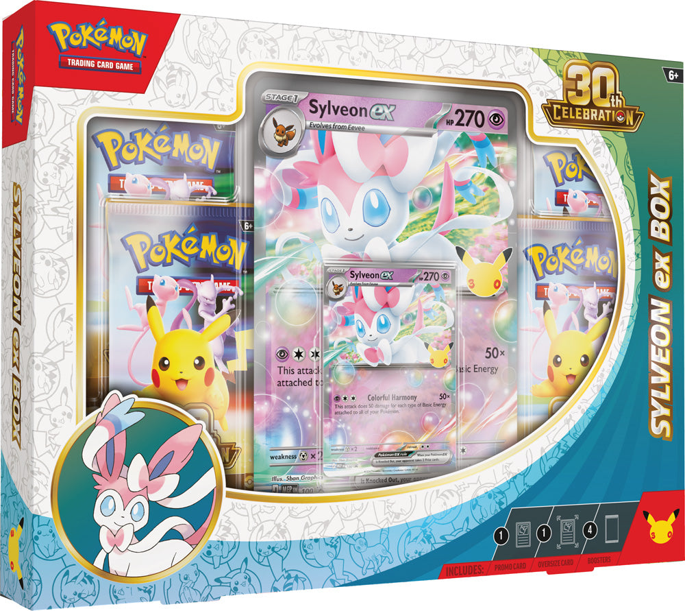 Pokémon TCG: 30th Celebration Sylveon ex Box / Greninja ex Box (Assorted) - PokéBox Australia