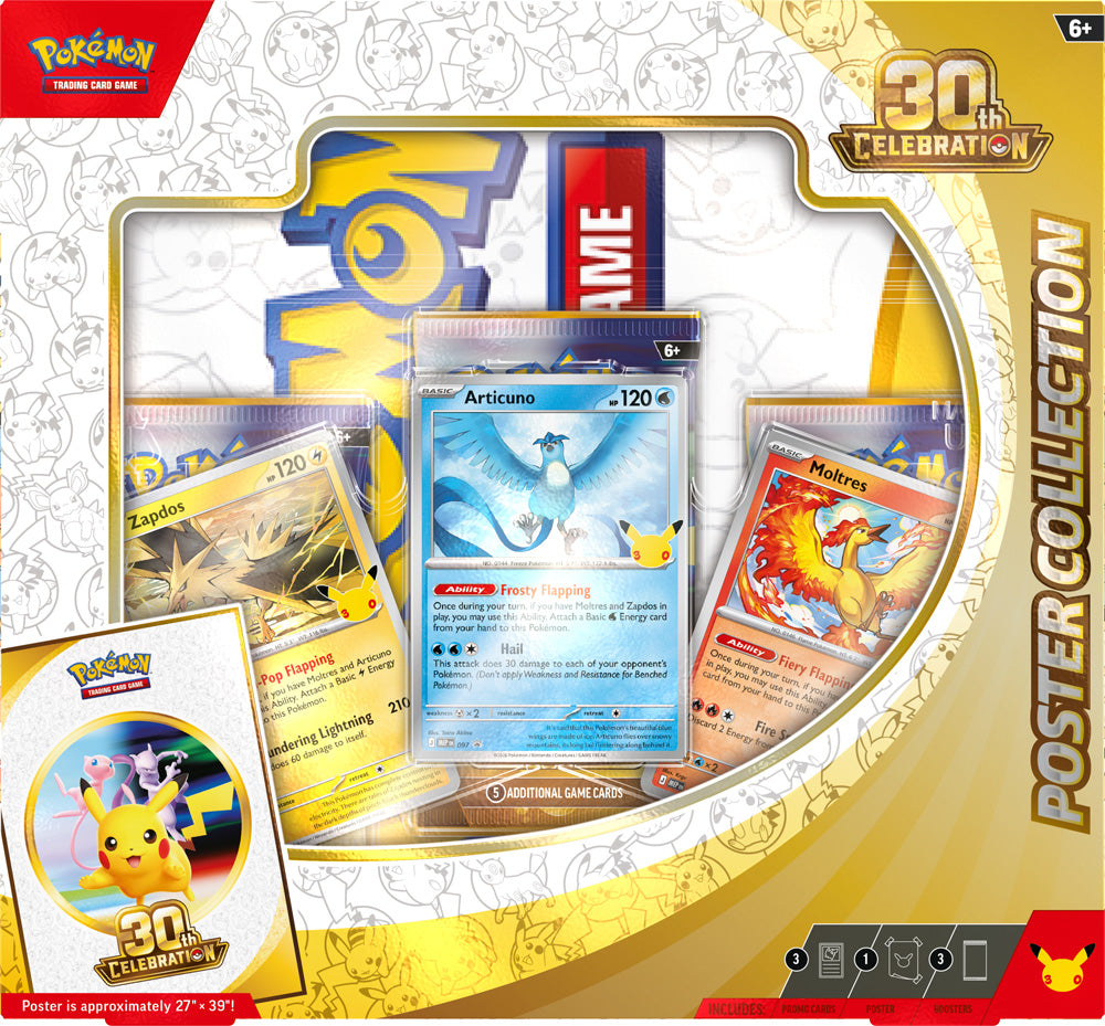 Pokémon TCG: 30th Celebration Poster Collection - PokéBox Australia