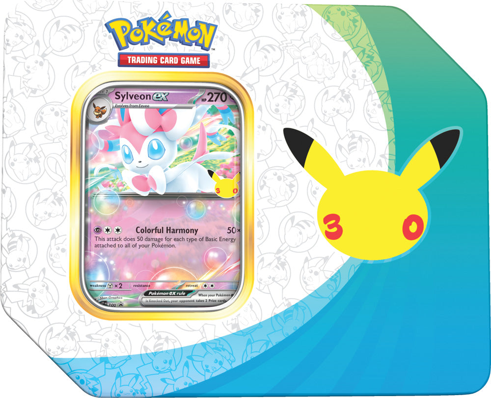Pokemon TCG: 30th Celebration Tin (Assorted) - PokéBox Australia