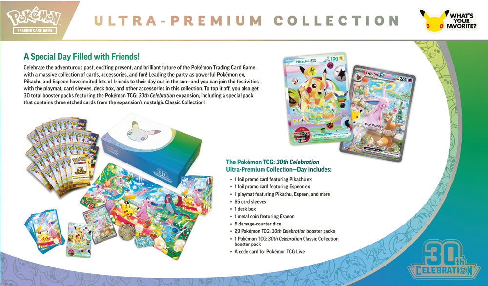 Pokemon TCG: 30th Celebration Ultra-Premium Collection - Day (Espeon)
