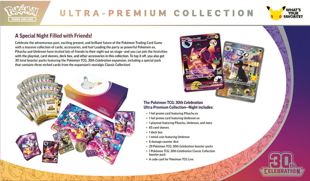Pokemon TCG: 30th Celebration Ultra-Premium Collection - Night (Umbreon)