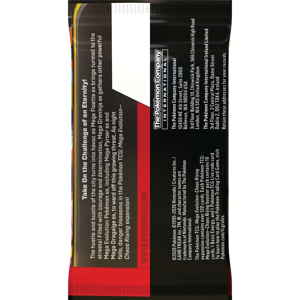 Pokemon TCG: Mega Evolution ME04 - Chaos Rising Booster Box - PokéBox Australia