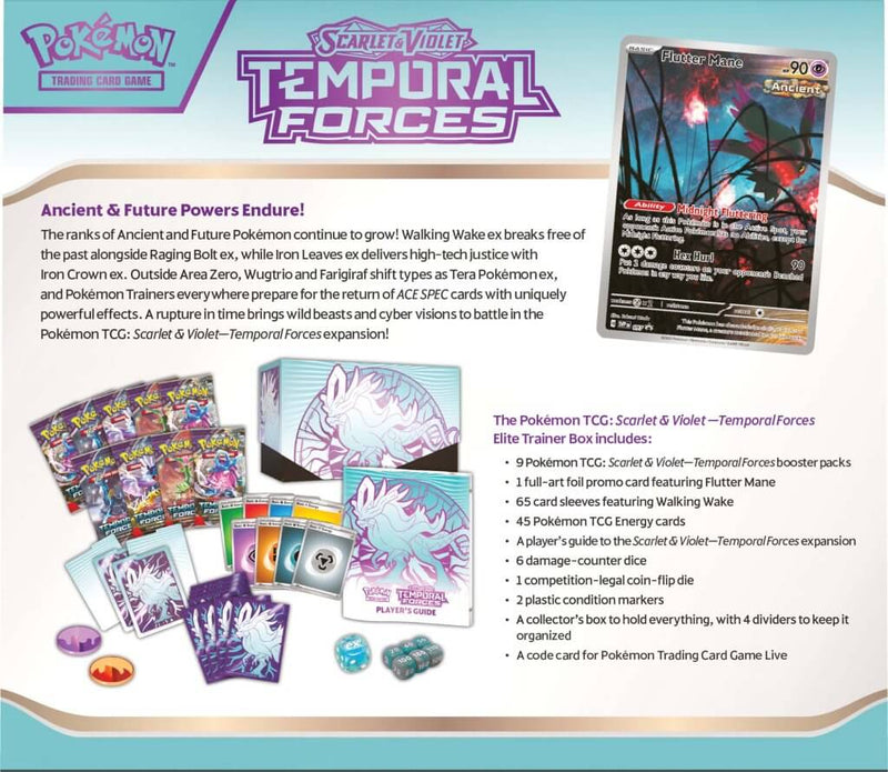POKÉMON TCG Scarlet & Violet 5: Temporal Forces Elite Trainer Box (ETB) - PokéBox Australia