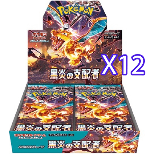 Ruler of the Black Flame SV3 12x Booster Box (SEALED CASE) - Japanese Pokémon TCG - PokéBox Australia