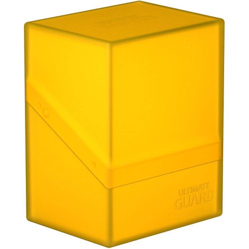 Ultimate Guard Boulder Deck Case 80+ Standard Size Amber Deck Box - PokéBox Australia