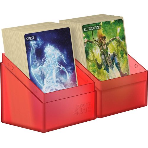 Ultimate Guard Boulder Deck Case 80+ Standard Size Ruby Deck Box - PokéBox Australia
