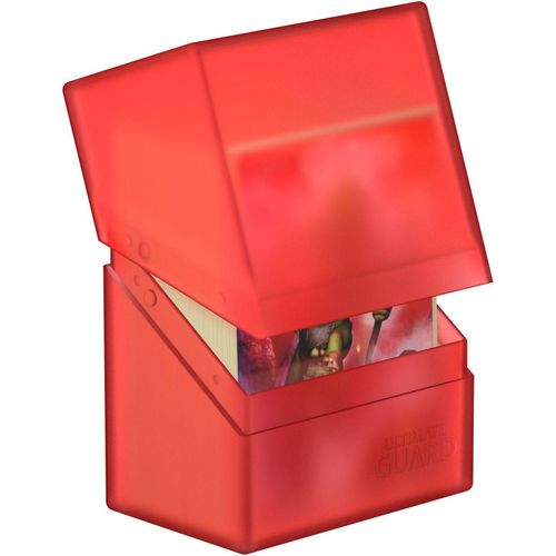 Ultimate Guard Boulder Deck Case 60+ Standard Size Ruby Deck Box - PokéBox Australia