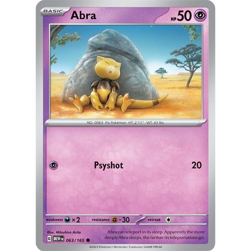 Abra (063/165) [SV: Scarlet & Violet 151] - PokéBox Australia
