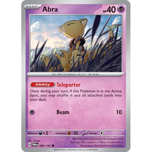 Abra (080/167) [SV06: Twilight Masquerade] - PokéBox Australia