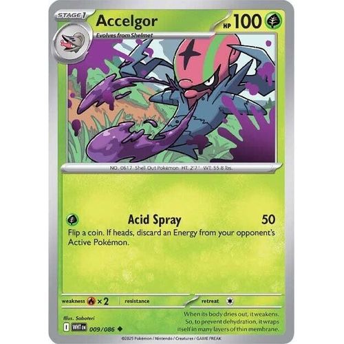 Accelgor (009/086) (SV: White Flare) - PokéBox Australia