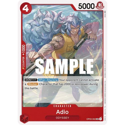 Adio (OP03 - 002) [Pillars of Strength] - PokéBox Australia