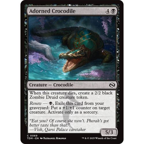 Adorned Crocodile (69) (Tarkir: Dragonstorm) - PokéBox Australia