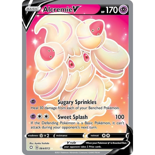 Alcremie V (Full Art) (064/072) (Shining Fates) - PokéBox Australia