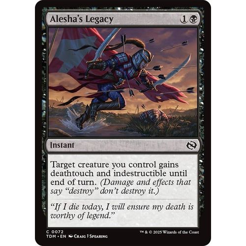 Alesha's Legacy (72) (Tarkir: Dragonstorm) - PokéBox Australia