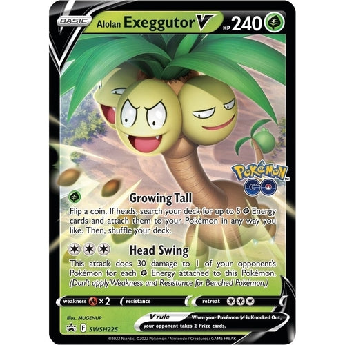 Alolan Exeggutor V - SWSH225 (SWSH225) (SWSH: Sword & Shield Promo Cards) - PokéBox Australia