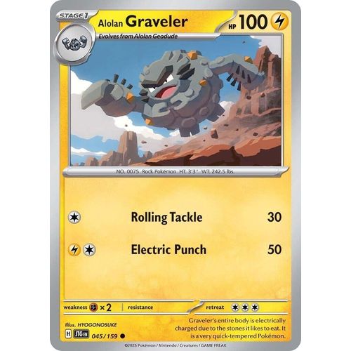 Alolan Graveler (045/159) (SV09: Journey Together) - PokéBox Australia