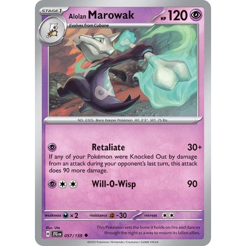 Alolan Marowak (057/159) (SV09: Journey Together) - PokéBox Australia