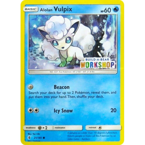 Alolan Vulpix - 21/145 (Build - A - Bear Workshop Exclusive) (021/145) (Miscellaneous Cards & Products) - PokéBox Australia