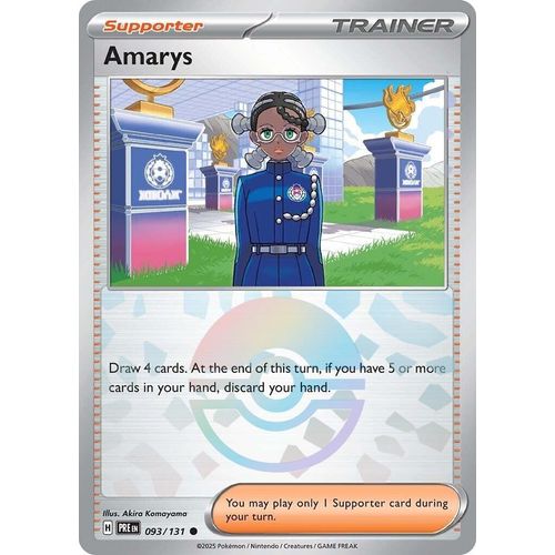 Amarys - 093/131 (Poke Ball Pattern) (093/131) [SV: Prismatic Evolutions] - PokéBox Australia