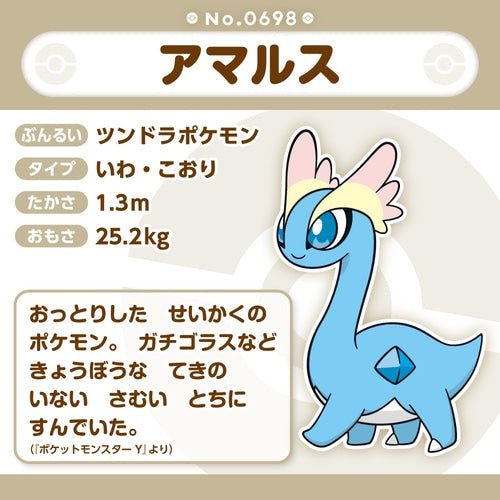 Amaura 698 - Pokémon Centre Fit Plush - PokéBox Australia