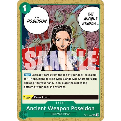 Ancient Weapon Poseidon (OP11 - 037) [A Fist of Divine Speed] - PokéBox Australia
