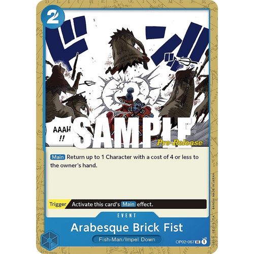 Arabesque Brick Fist (OP02 - 067) [Paramount War Pre - Release Cards] - PokéBox Australia
