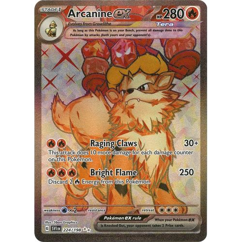 Arcanine ex (224/198) [SV01: Scarlet & Violet Base Set] - PokéBox Australia