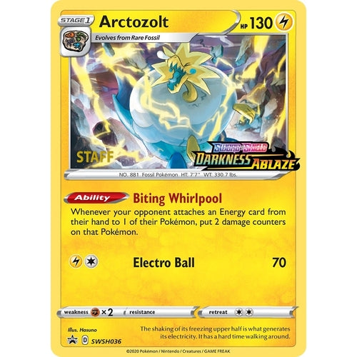 Arctozolt - SWSH036 (Prerelease) [Staff] (SWSH036) (SWSH: Sword & Shield Promo Cards) - PokéBox Australia
