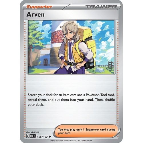 Arven (186/197) [SV03: Obsidian Flames] - PokéBox Australia