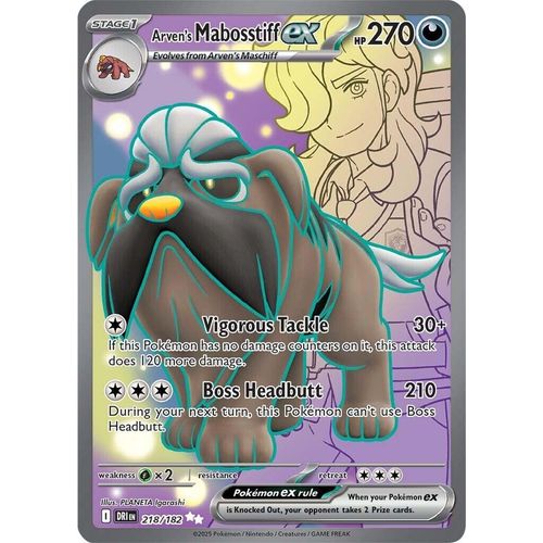Arven's Mabosstiff ex (218/182) (SV10: Destined Rivals) - PokéBox Australia