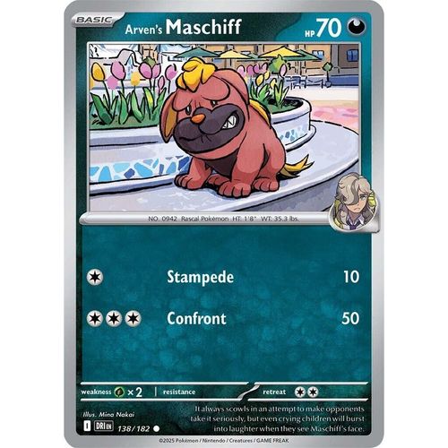 Arven's Maschiff (138/182) (SV10: Destined Rivals) - PokéBox Australia