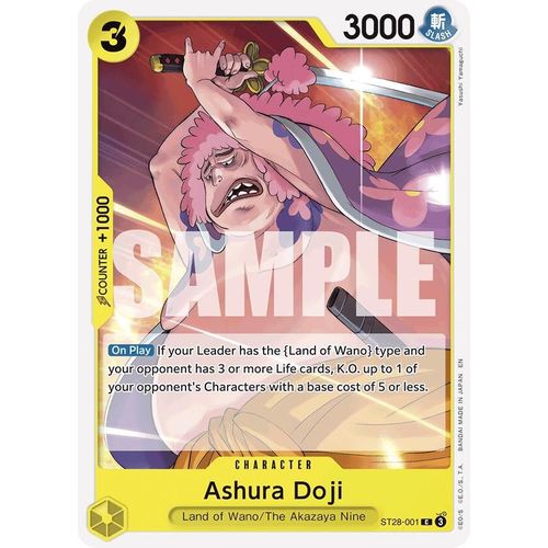 Ashura Doji (ST28 - 001) [Starter Deck 28: GREEN/YELLOW Yamato] - PokéBox Australia