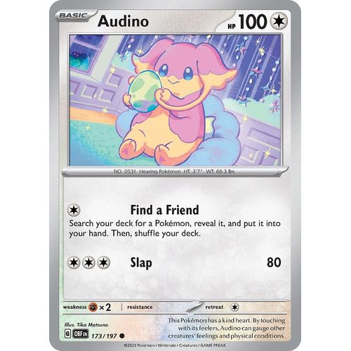 Audino (173/197) [SV03: Obsidian Flames] - PokéBox Australia
