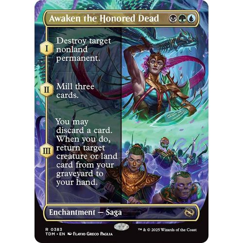 Awaken the Honored Dead (Borderless) (383) (Tarkir: Dragonstorm) - PokéBox Australia