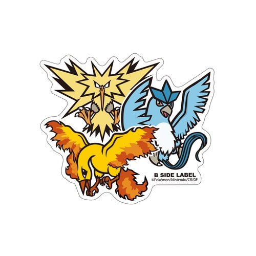 B - SIDE Label Articuno Zapdos Moltres Pokemon Sticker - Pokemon Center Japan - PokéBox Australia