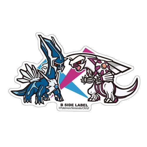 B - SIDE Label Dialga & Palkia Pokemon Sticker - Pokemon Center Japan - PokéBox Australia