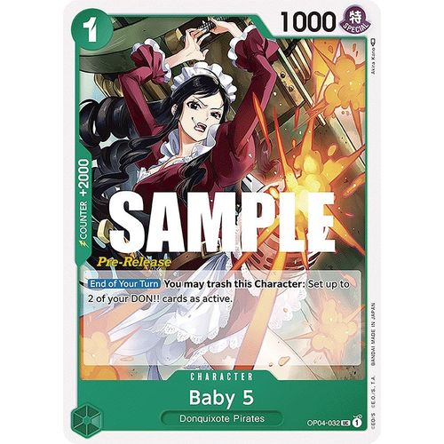 Baby 5 (OP04 - 032) [Kingdoms of Intrigue Pre - Release Cards] - PokéBox Australia