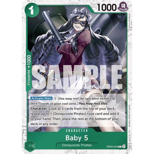 Baby 5 (OP05 - 034) (Jolly Roger Foil) (OP05 - 034) [Premium Booster - The Best - ] - PokéBox Australia