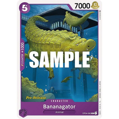 Bananagator (OP04 - 062) [Kingdoms of Intrigue Pre - Release Cards] - PokéBox Australia