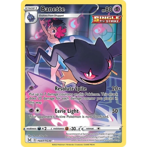 Banette (TG07/TG30) (SWSH11: Lost Origin Trainer Gallery) - PokéBox Australia