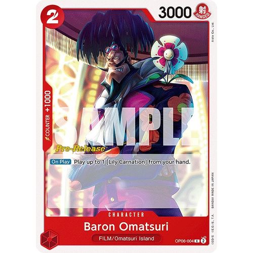 Baron Omatsuri (OP06 - 004) [Wings of the Captain Pre - Release Cards] - PokéBox Australia